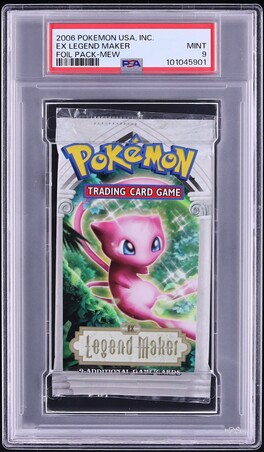 2006 Pokemon EX Legend Maker Foil Pack Mew Art PSA 9 MINT on Fanatics  Collect