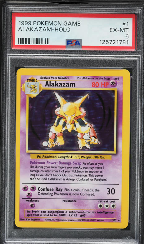 1999 Pokemon Spanish Base Set Holo Alakazam #1 PSA 10 GEM MINT on Fanatics  Collect