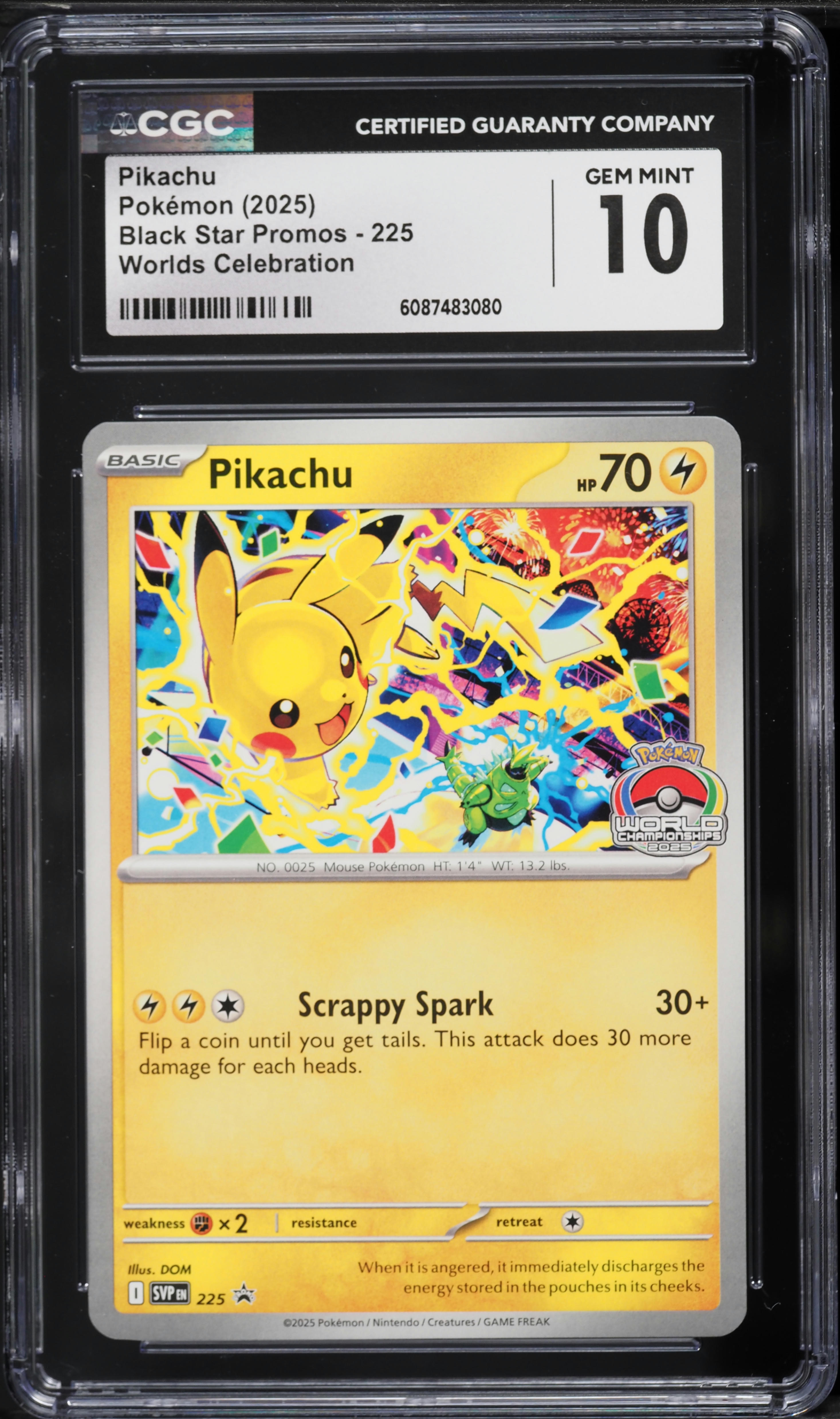 2025 Pokemon Scarlet & Violet Promo Worlds Celebration Pikachu