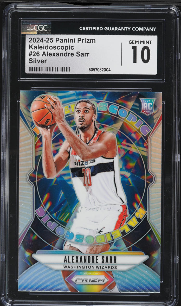 2024 Panini Prizm Kaleidoscopic Silver Alexandre Sarr ROOKIE #26 CGC 10 GEM MINT