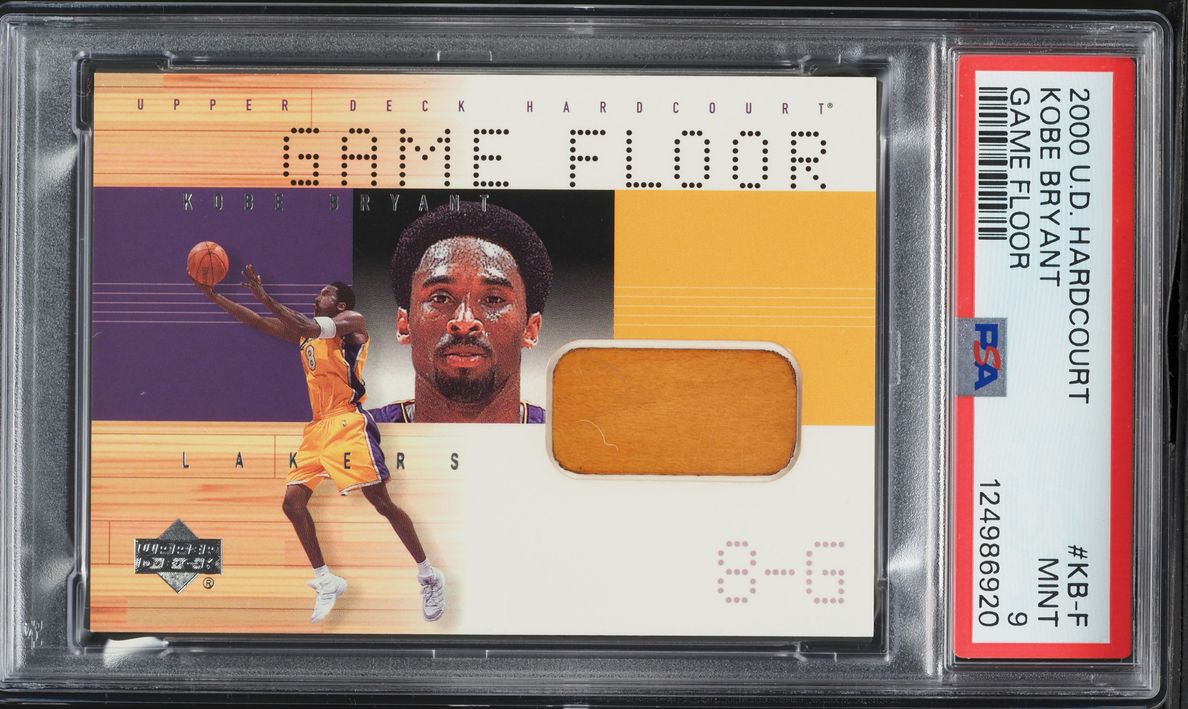2000 Upper Deck Hardcourt Game Floor Kobe Bryant RELIC #KB-F PSA 9