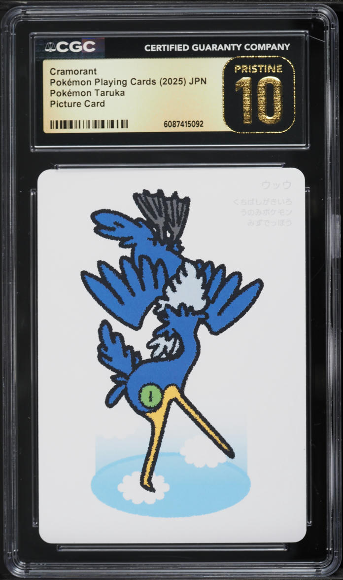 2025 Pokemon Japanese Playing Cards Pokemon Taruka Picture Card Cramorant  CGC 10 PRISTINE on Fanatics Collect