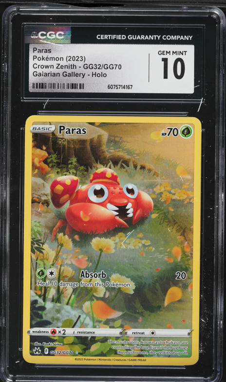paras pokemon card value POKMON GAME s10a 001/071 C Stock image Pokemon Jungle Common Paras #59