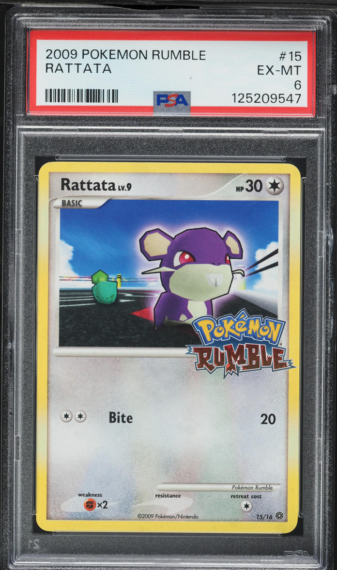 2009 Pokemon Platinum Rumble Rattata #15 PSA 6 EXMT