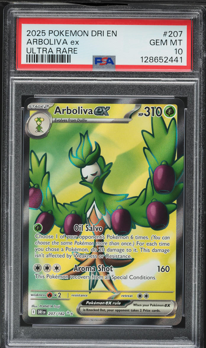 2025 Pokemon Scarlet & Violet Destined Rivals UR Arboliva Ex #207
