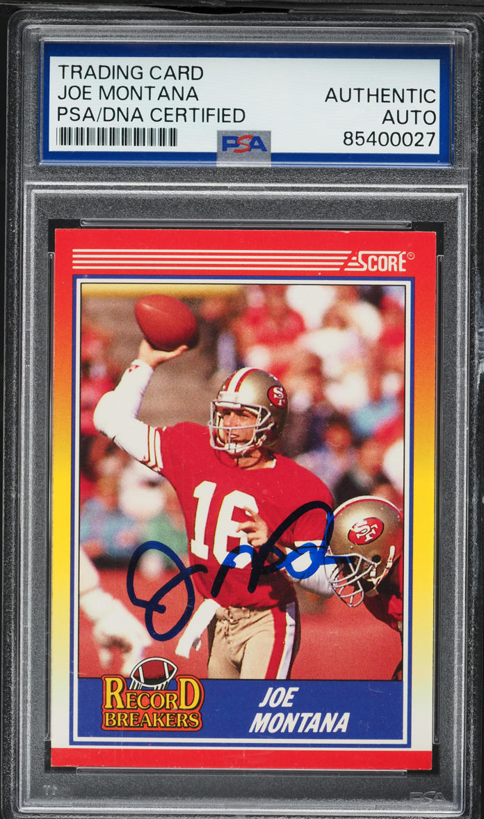 Joe Montana Signed Autographed Trading Card AUTO PSA/DNA AUTH