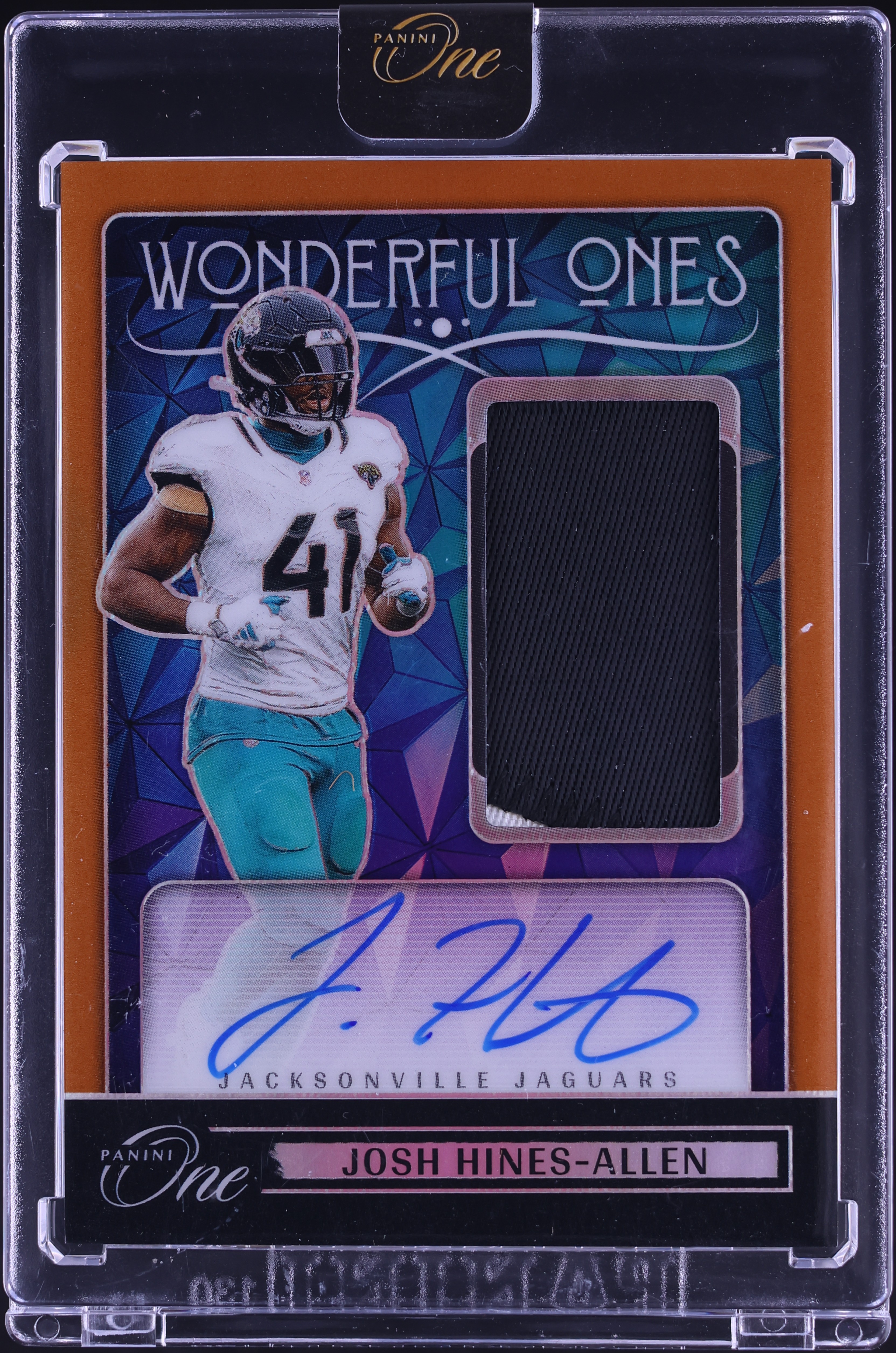 ONEUS ウォノス Light us サイン ゴニ 新品 2024 Panini One Wonderful Ones Orange Prizm Josh Hines-Allen PATCH