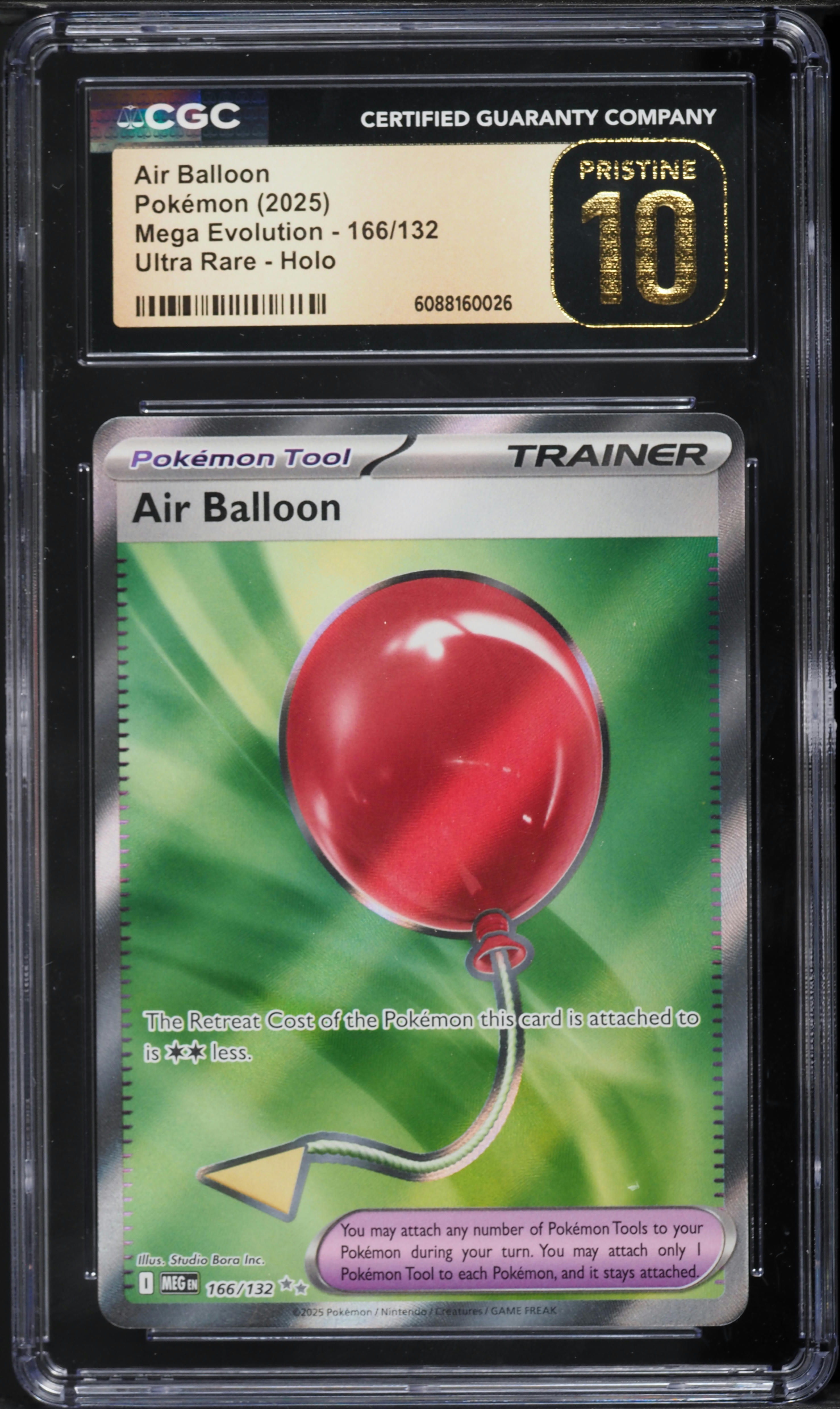 2025 Pokemon Mega Evolution Full Art Air Balloon #166 CGC 10 PRISTINE on  Fanatics Collect