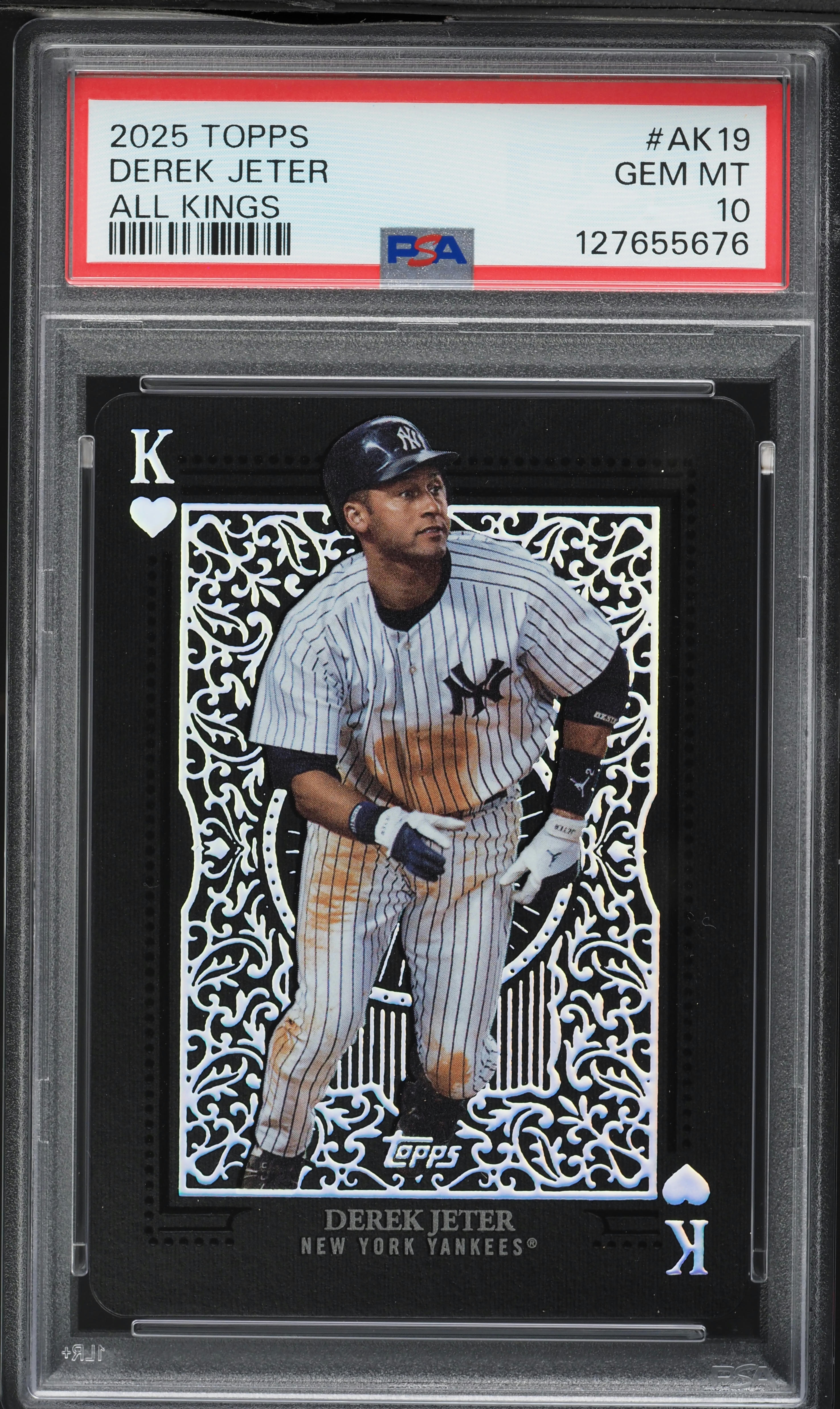 2025 Topps All Kings Derek Jeter #AK-19 PSA 10 GEM MINT on 