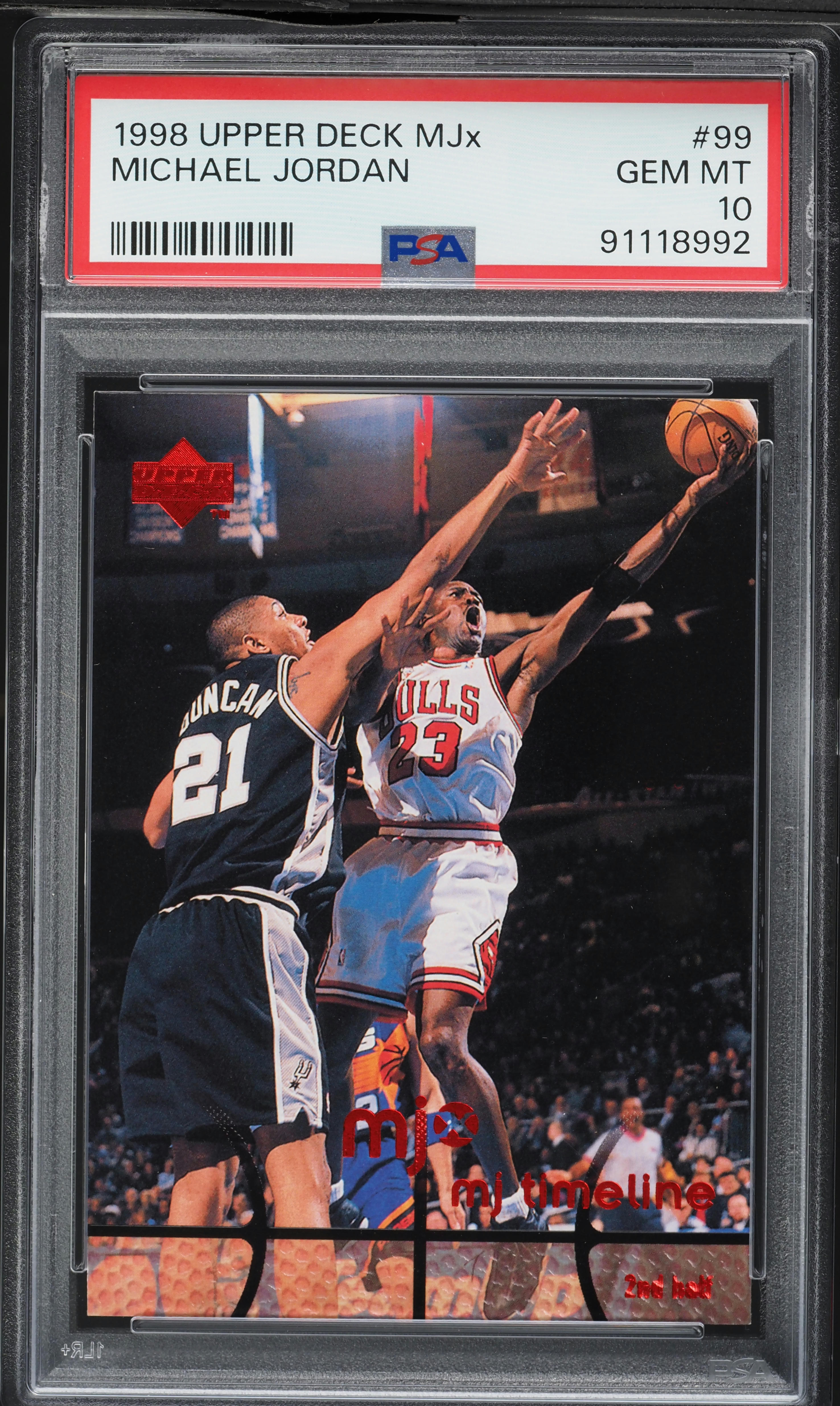 1998 Upper Deck MJx Michael Jordan #99 PSA 10 GEM MINT on Fanatics