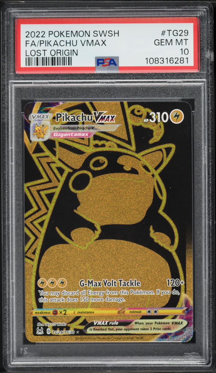 2022 Pokemon Sword & Shield Lost Origin Full Art Pikachu VMAX