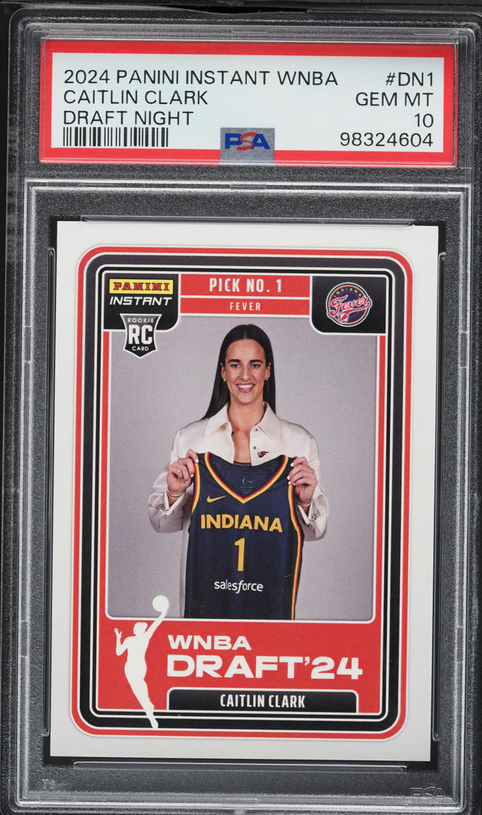 2024 Panini Instant WNBA Draft Night Caitlin Clark ROOKIE /45316 #DN-1 PSA 10 GEM MINT