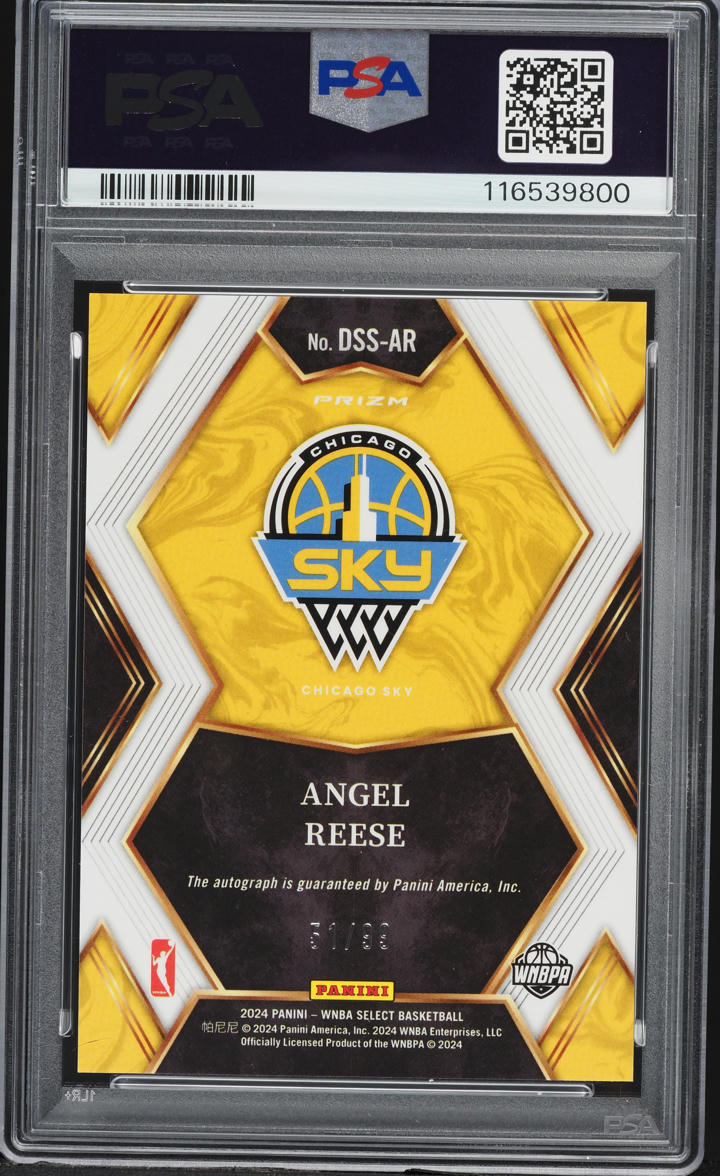 2024 Select WNBA Draft Selections Red Prizm Angel Reese ROOKIE AUTO DNA 9 /99 #DSS-AR PSA 10