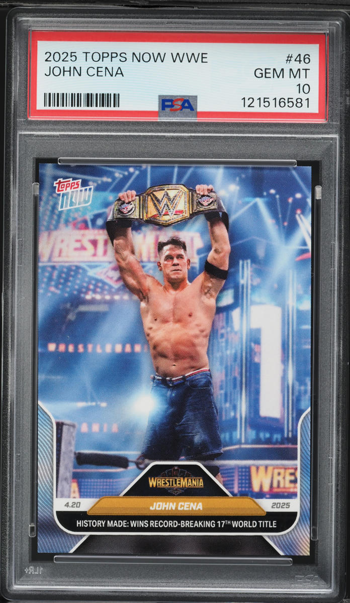 2025 Topps Now WWE John Cena #46 PSA 10 GEM MINT