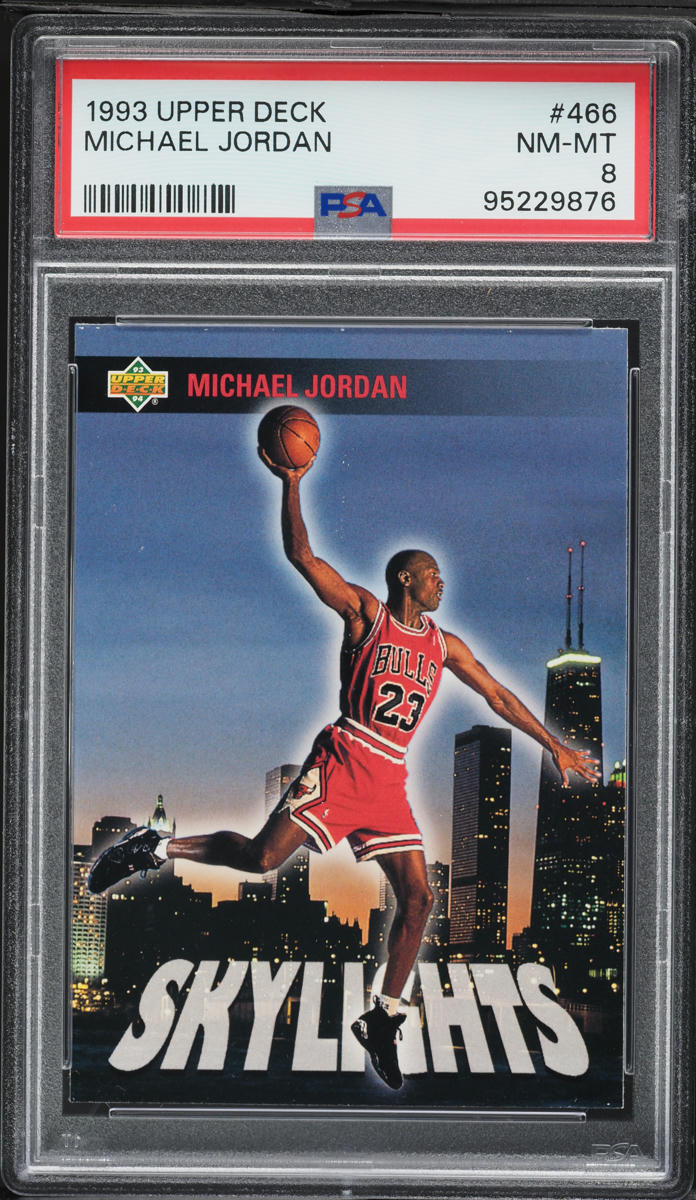 1993 Upper Deck Skylights Michael Jordan #466 PSA 8 NM-MT