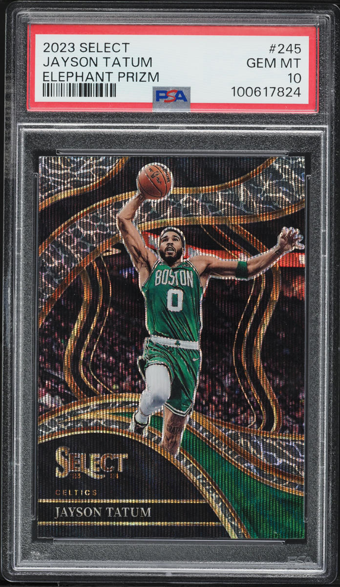 2023 Select Courtside Elephant Prizm Jayson Tatum #245 PSA 10 GEM MINT