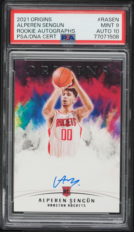 2021 Panini Origins Alperen Sengun ROOKIE AUTO DNA 10 #RASEN PSA 9