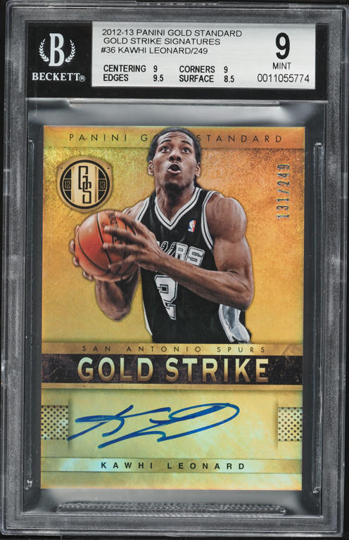 2012 Panini Gold Standard Strike Kawhi Leonard ROOKIE AUTO /249