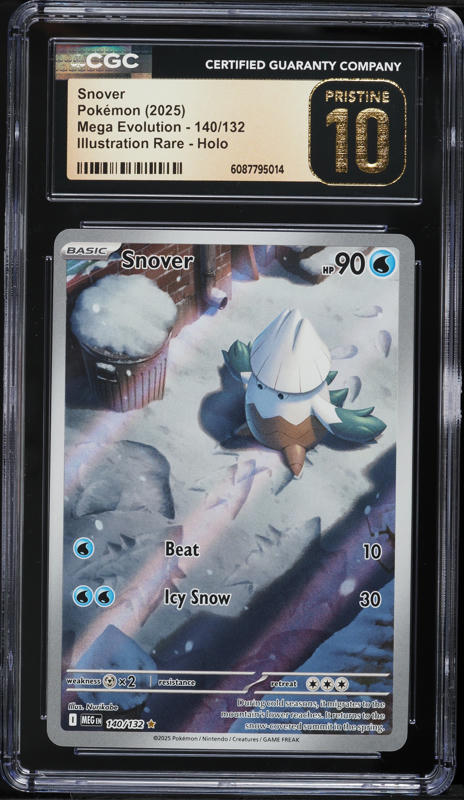 2025 Pokemon Mega Evolution IR Snover #140 CGC 10 PRISTINE on Fanatics Collect 2025 Pokemon Mega Evolution IR Snover #140 CGC 10 PRISTINE on Fanatics Collect