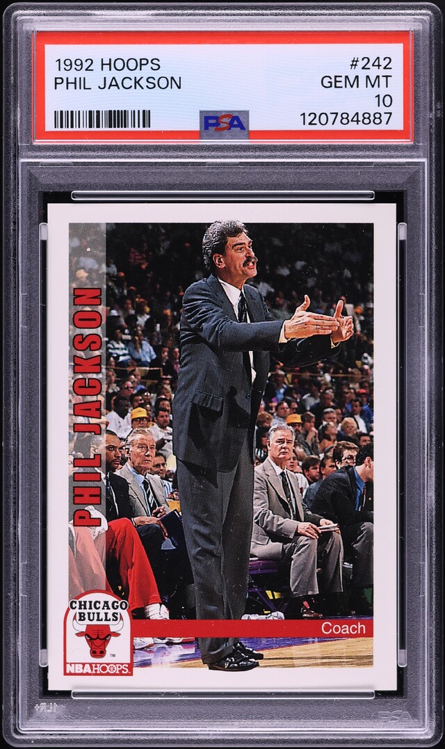 1992 Hoops Phil Jackson #242 PSA 10 GEM MINT