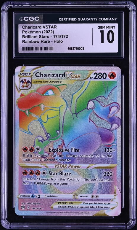 rainbow charizard pokemon card value Graded: VMAX 74/73 Champion's Path (2020) Holo Beckett 9.5 Enhance your Pokmon collection with this Charizard GX 2017 Pokemon Sun Pokemon fans of Reddit, how