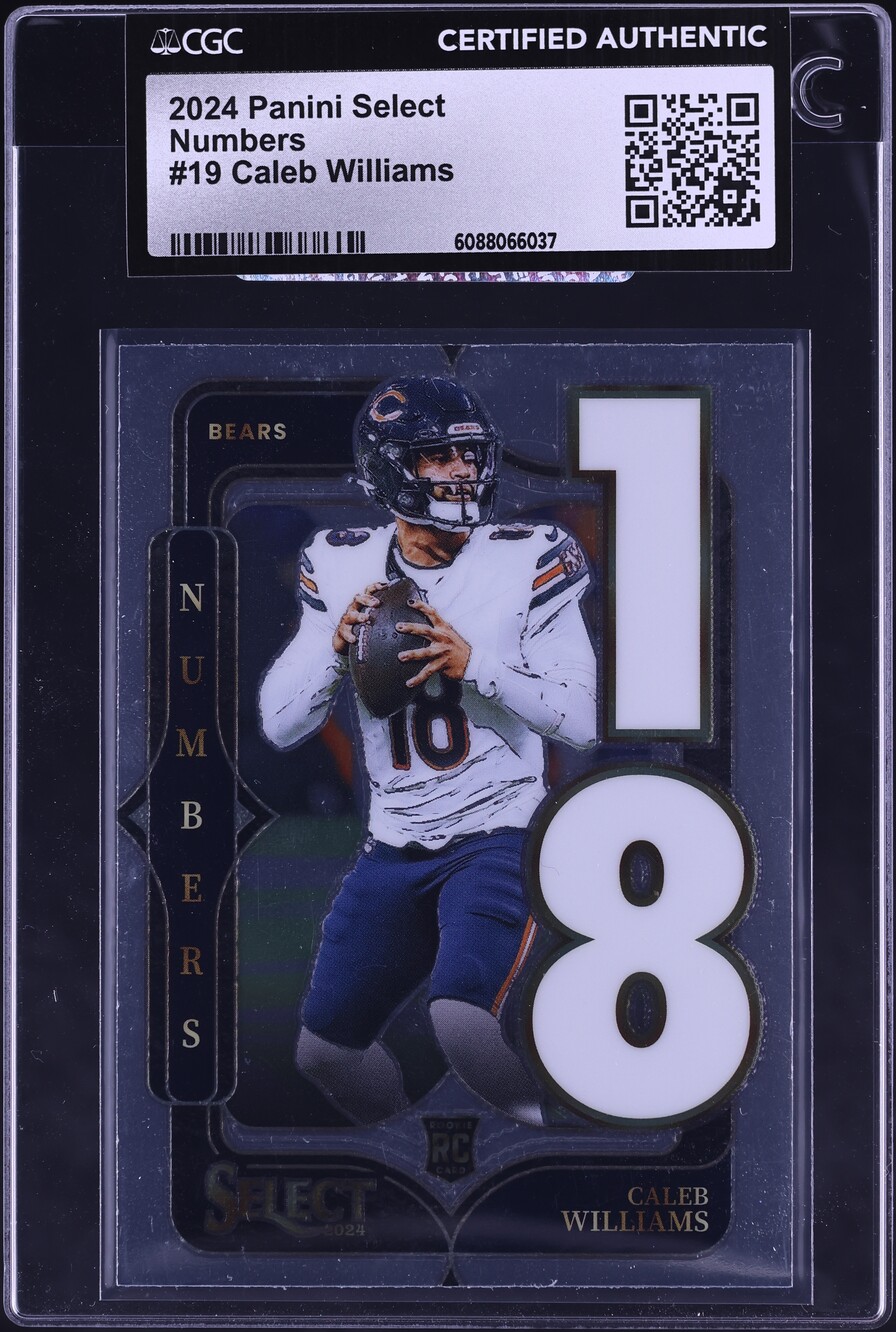 2024 Select Numbers Caleb Williams ROOKIE #19 CGC AUTH