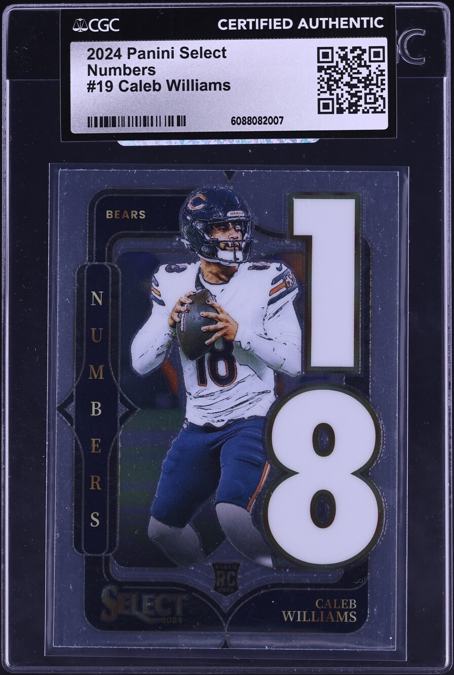 2024 Select Numbers Caleb Williams ROOKIE #19 CGC AUTH