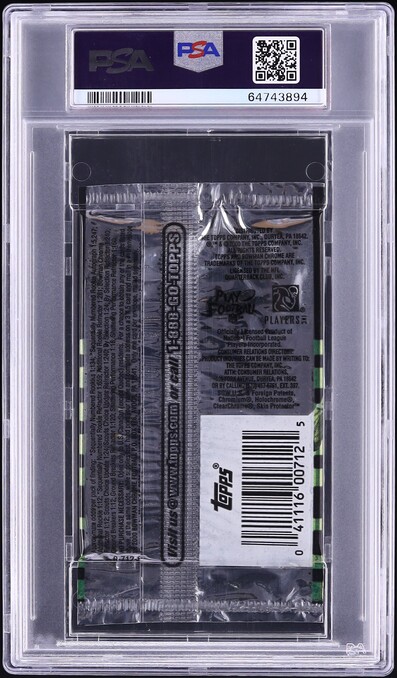 2000 Bowman Chrome NFL Football Foil Hobby Pack PSA 9 MINT Tom Brady RC ?