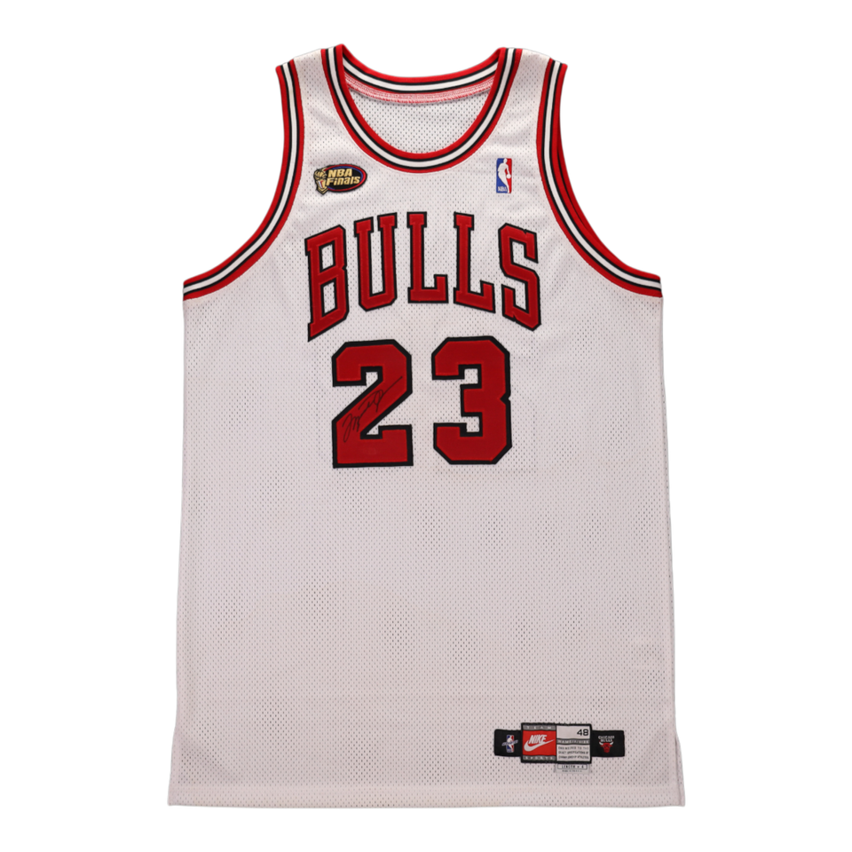1998 Michael Jordan Chicago Bulls NBA Finals Game Issued & Signed Jersey - JSA AUTH, LOA
