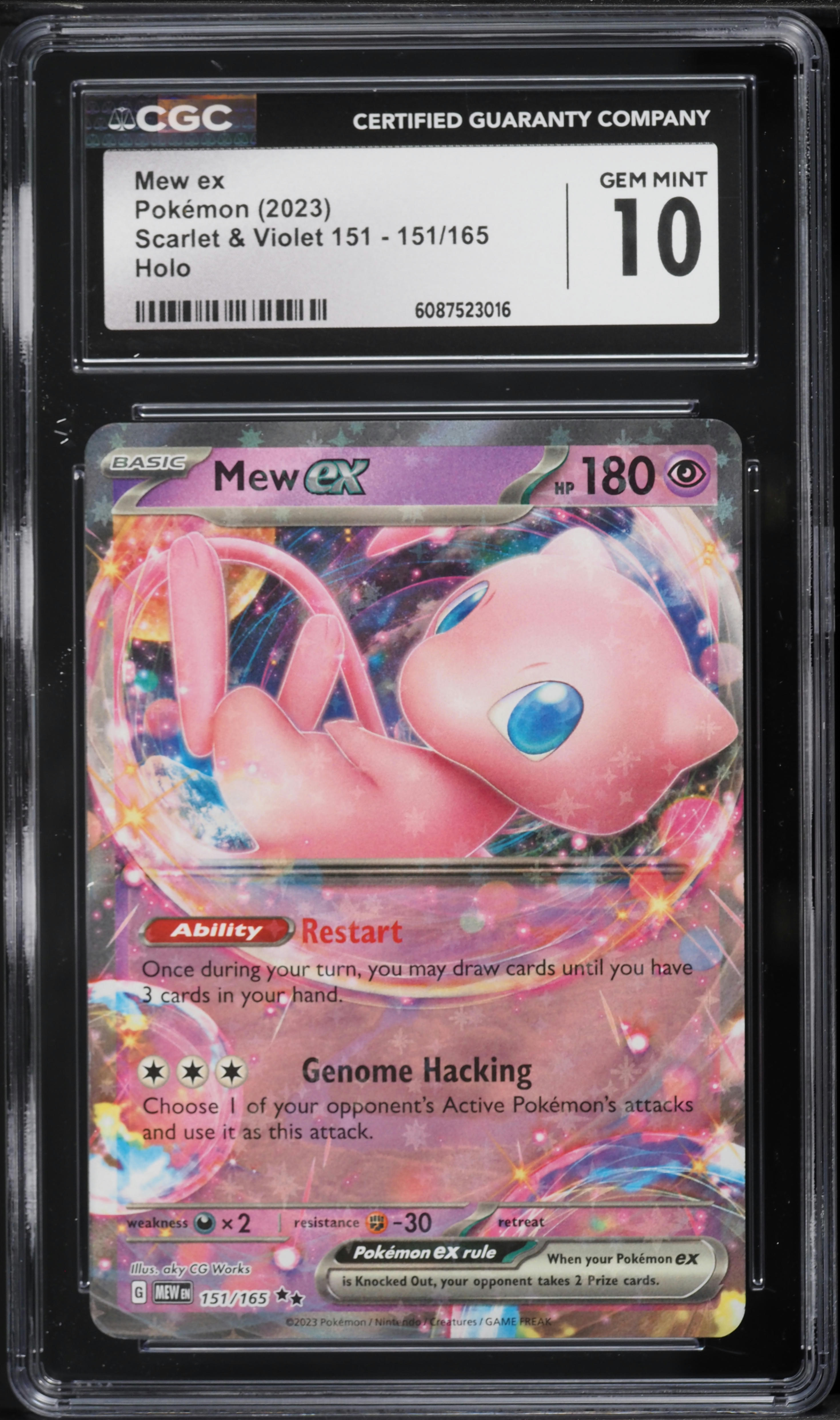 2023 Pokemon Scarlet & Violet 151 Holo Mew ex #151 CGC 10 GEM MINT