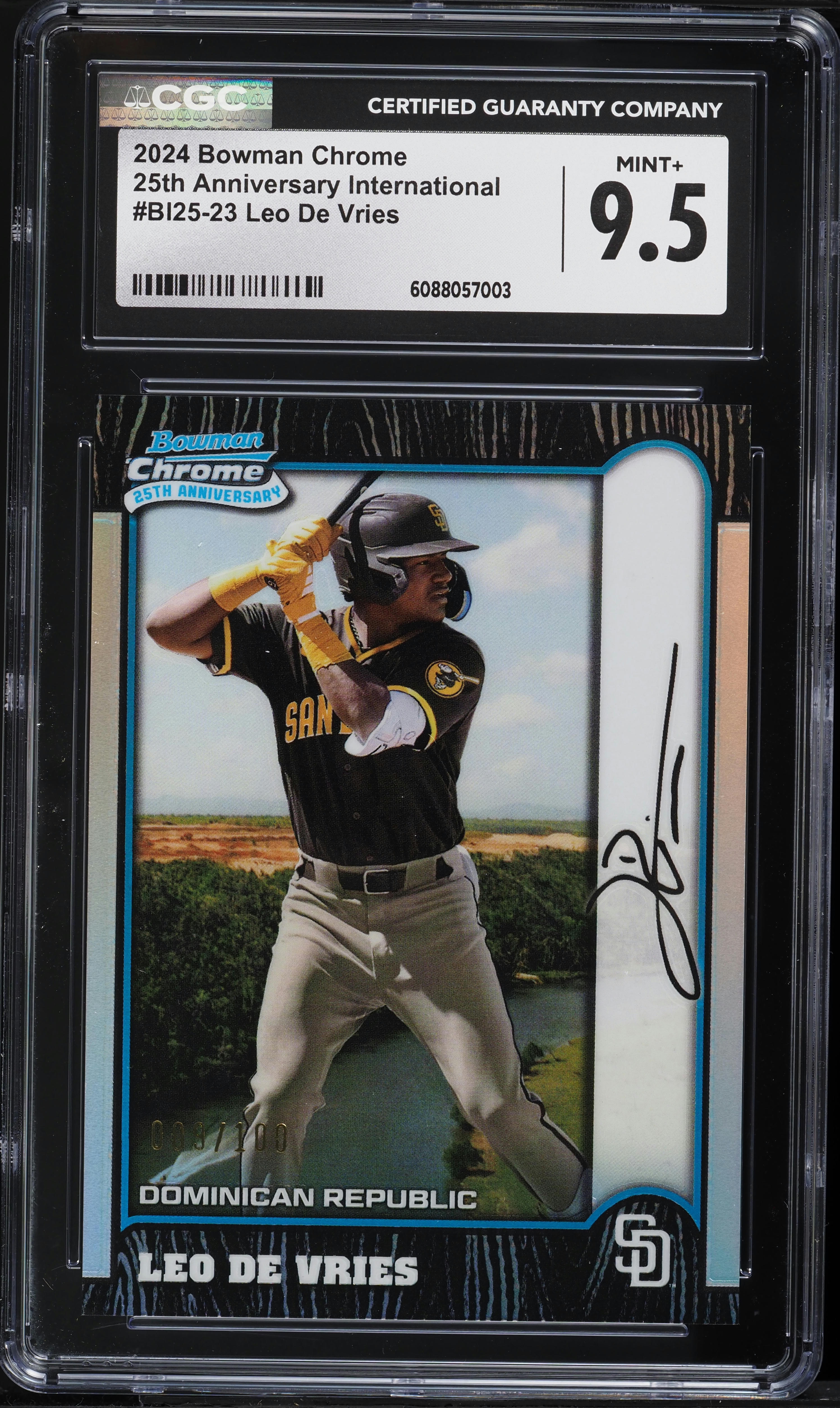 2024 Bowman Chrome 25th Anniversary International Leo De Vries 