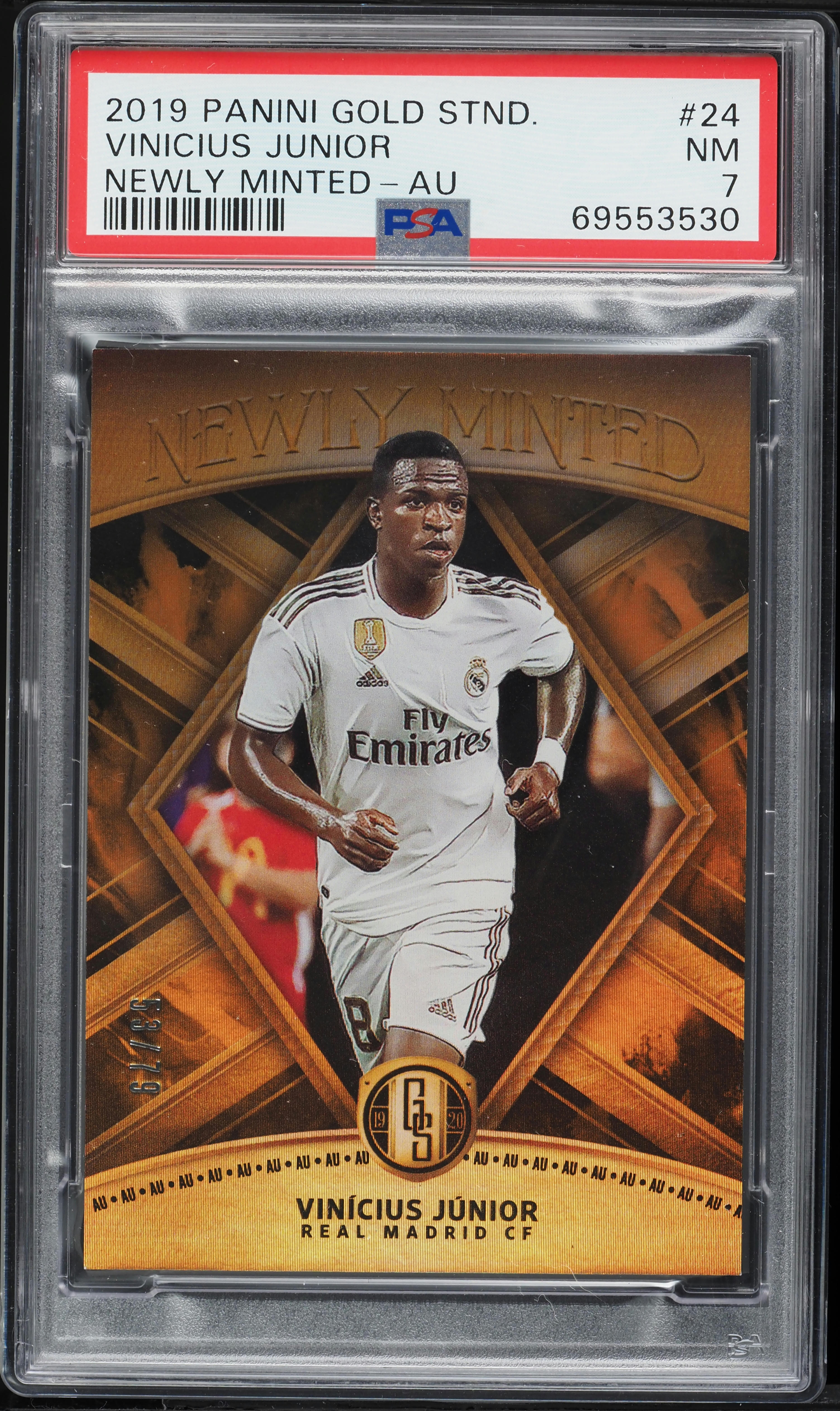 2019 Panini Gold Standard Newly Minted Vinicius Junior /79 #NM-24