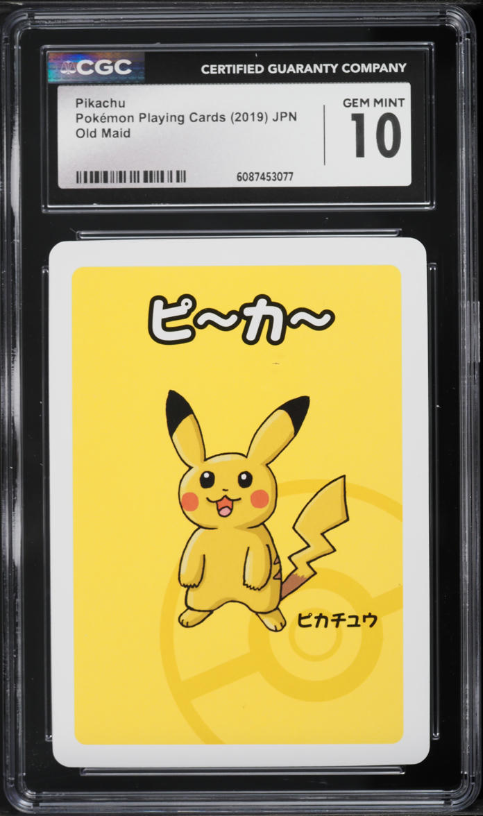 old pikachu pokemon card Pikachu 2019 Pokemon Japanese Playing Card Old Maid CGC Pristine 10 –  Yamacardo main image 0