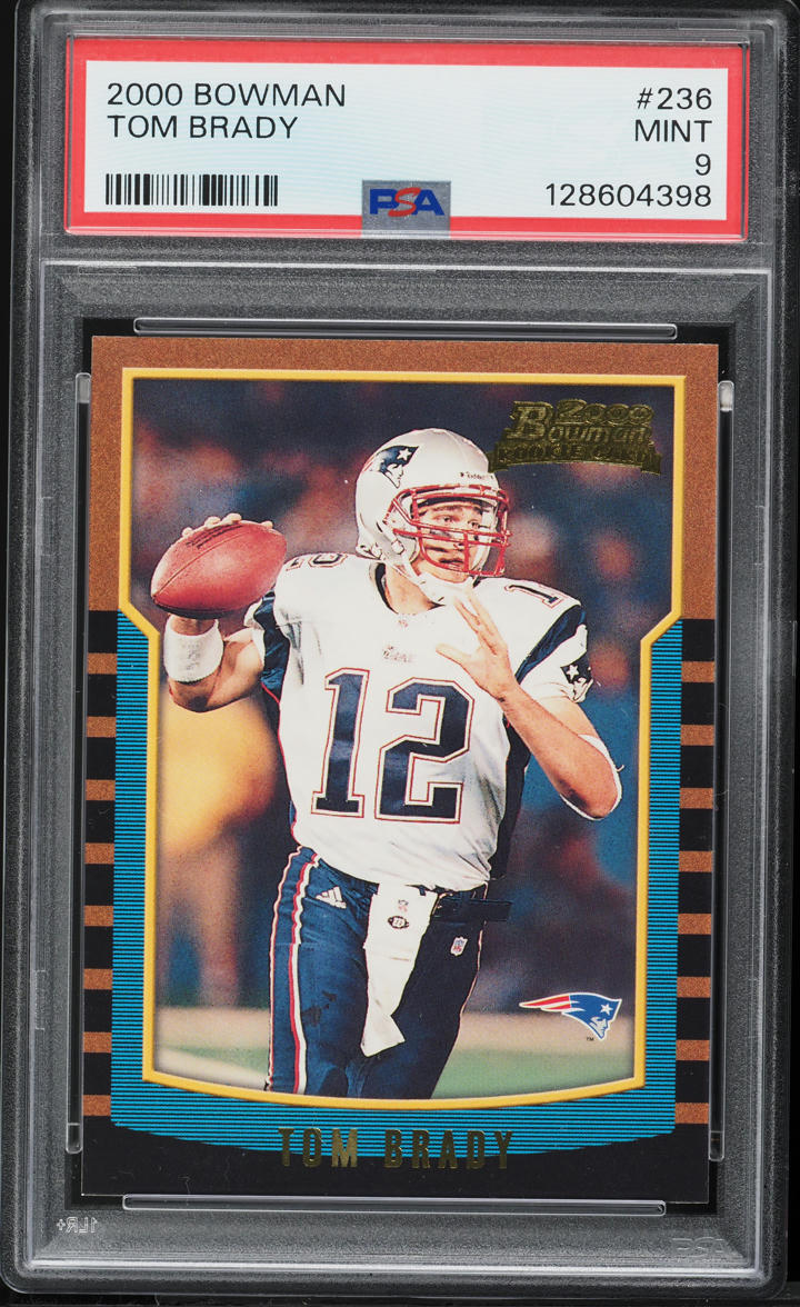 2000 Bowman Football Tom Brady ROOKIE #236 PSA 9 MINT