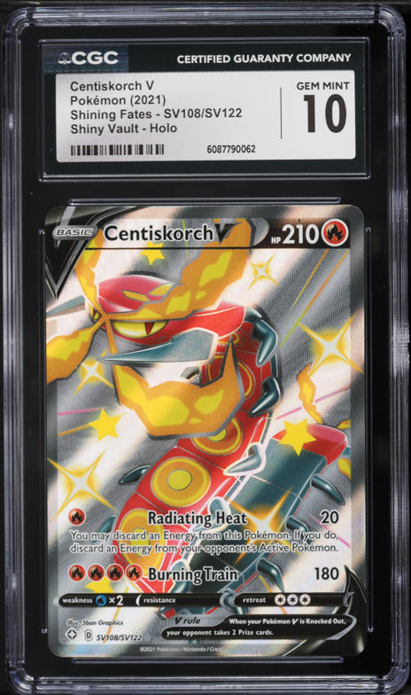 2022 Pokemon Lost Origin Trainer Gallery Holo Centiskorch V #TG14 CGC 7 NRMT on Fanatics Collect 2022 Pokemon Lost Origin Trainer Gallery Holo Centiskorch V #TG14 CGC 7 NRMT on Fanatics Collect