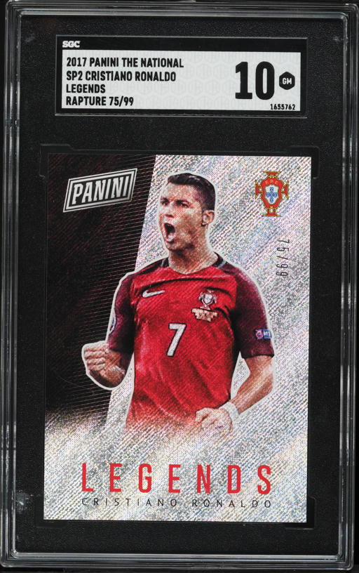2017 Immaculate Soccer White Box Cristiano Ronaldo PATCH AUTO 1/1