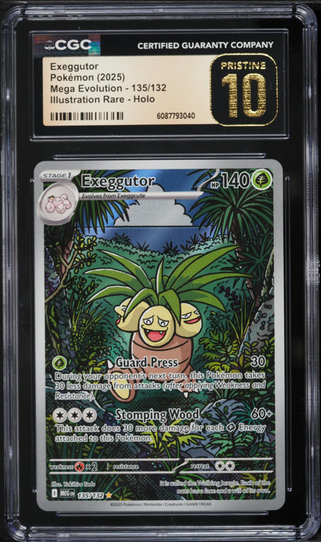 2025 Pokemon Mega Evolution IR Exeggutor #135 CGC 10 PRISTINE on