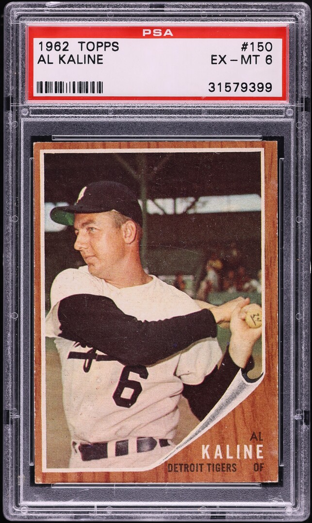1962 Topps Al Kaline #150 PSA 6 EXMT