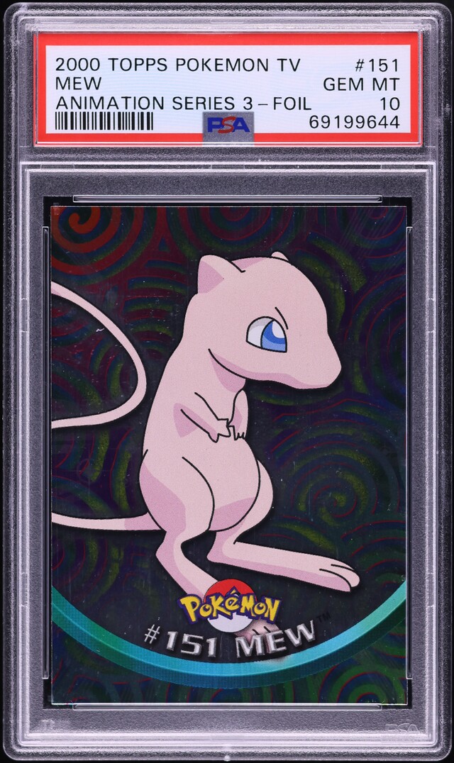 2000 Topps Pokemon TV Animation Series 3 Foil Mew #151 PSA 10 GEM MINT on  Fanatics Collect
