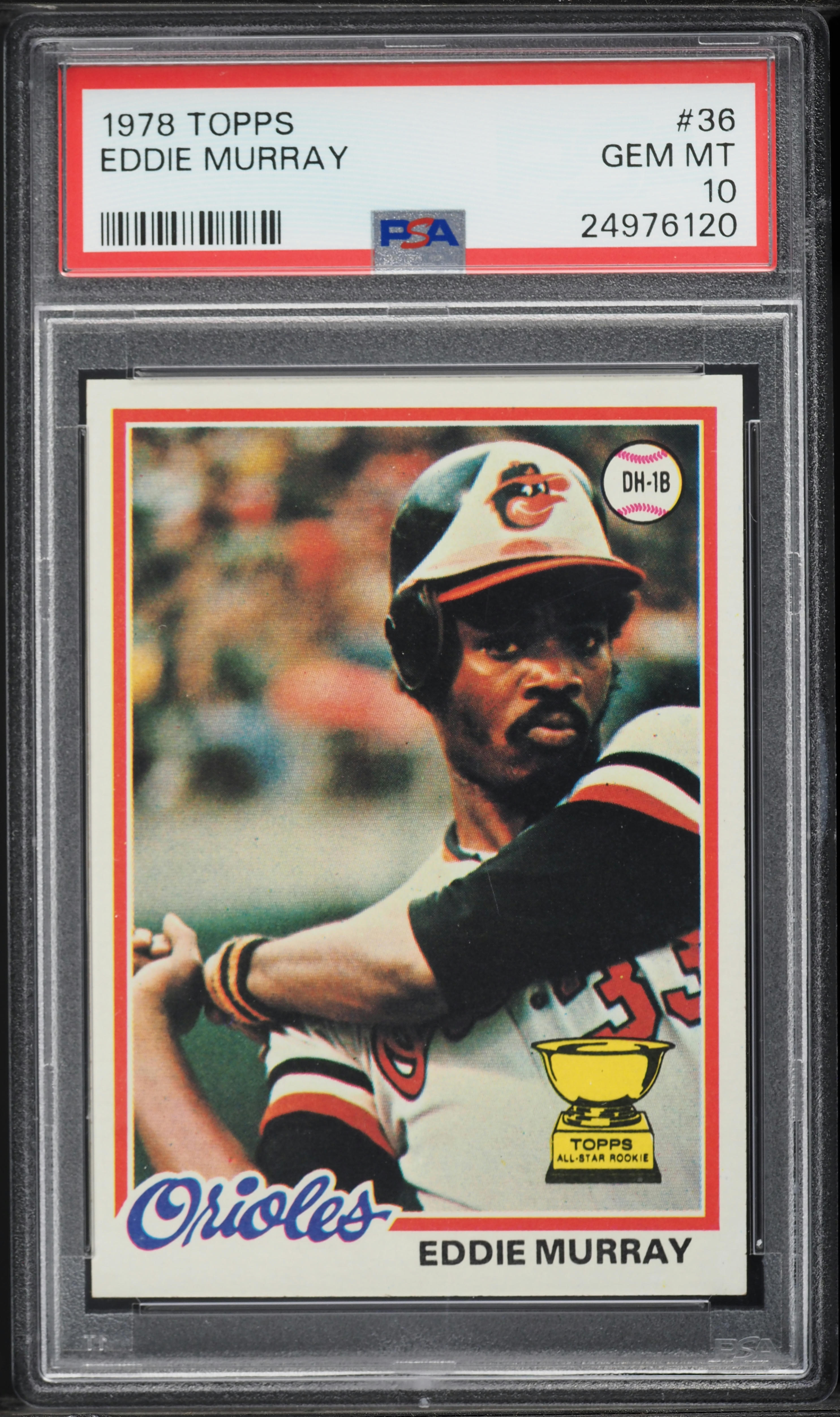 1978 Topps Eddie Murray ROOKIE #36 PSA 10 GEM MINT on Fanatics Collect