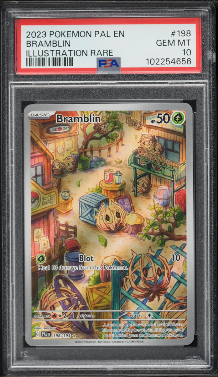 2023 Pokemon Scarlet & Violet Paldea Evolved IR Bramblin #198 PSA 10 GEM MINT
