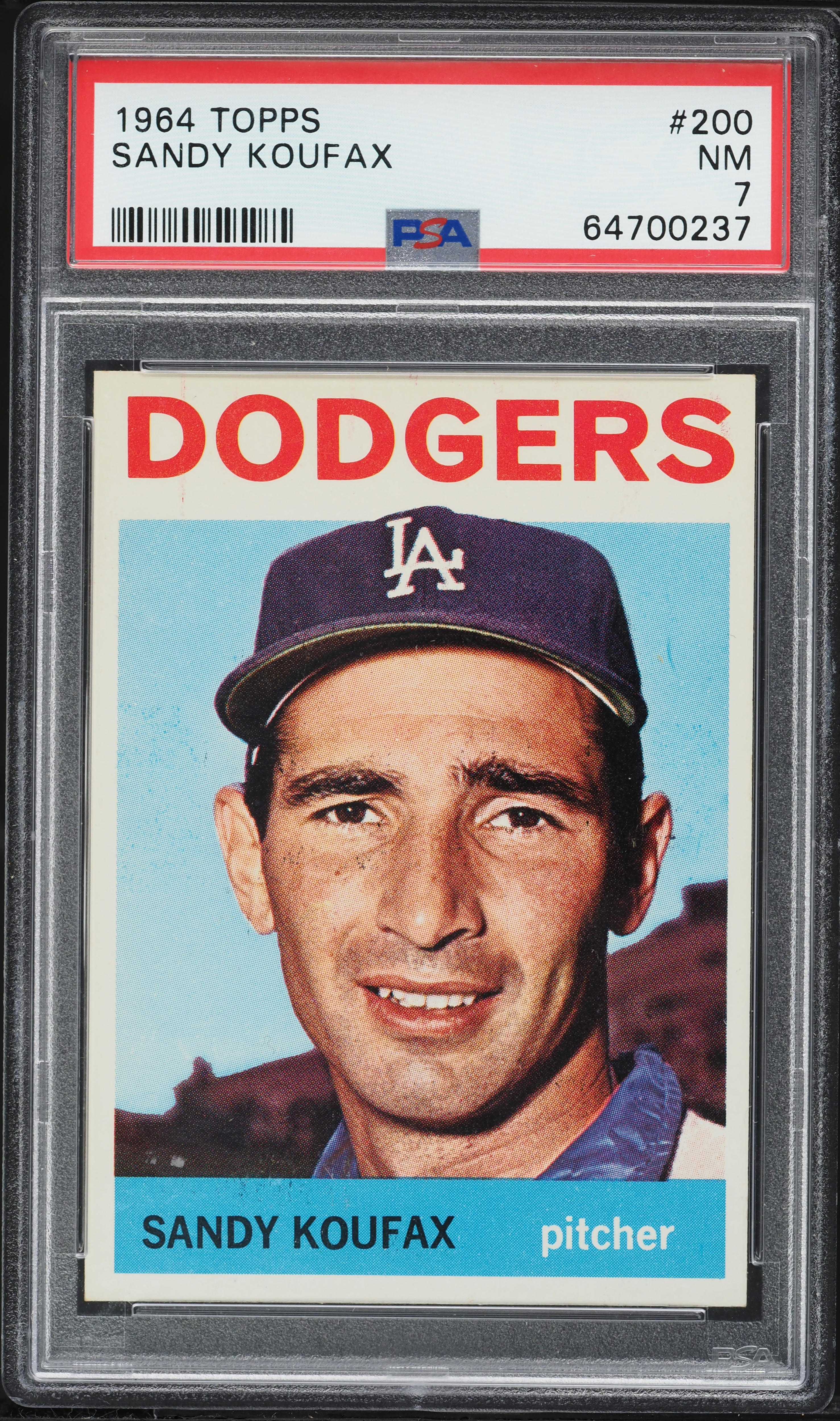 1964 Topps Sandy Koufax #200 PSA 7 NRMT on Fanatics Collect
