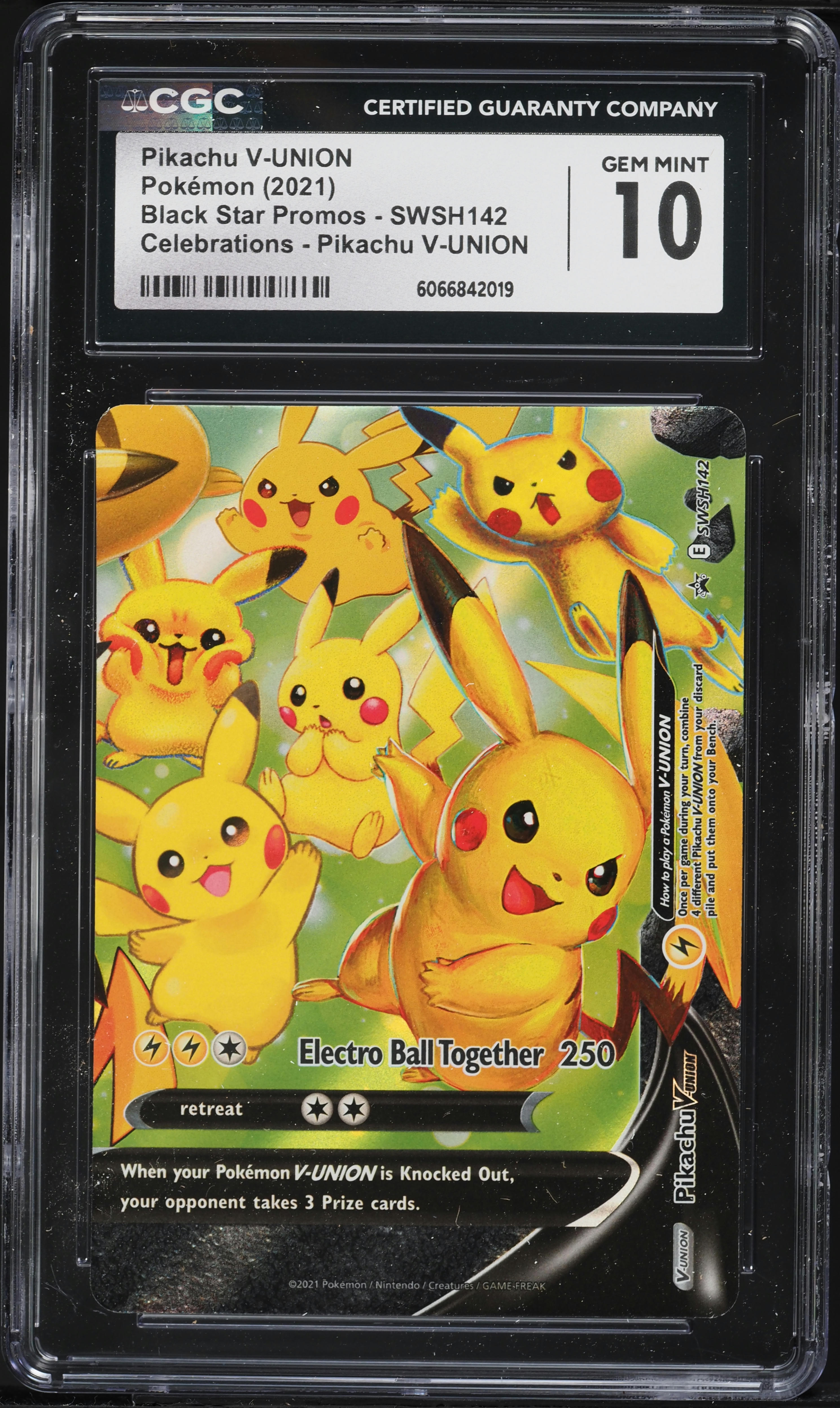 2021 Pokemon Sword & Shield Promo Celebrations Pikachu V-UNION