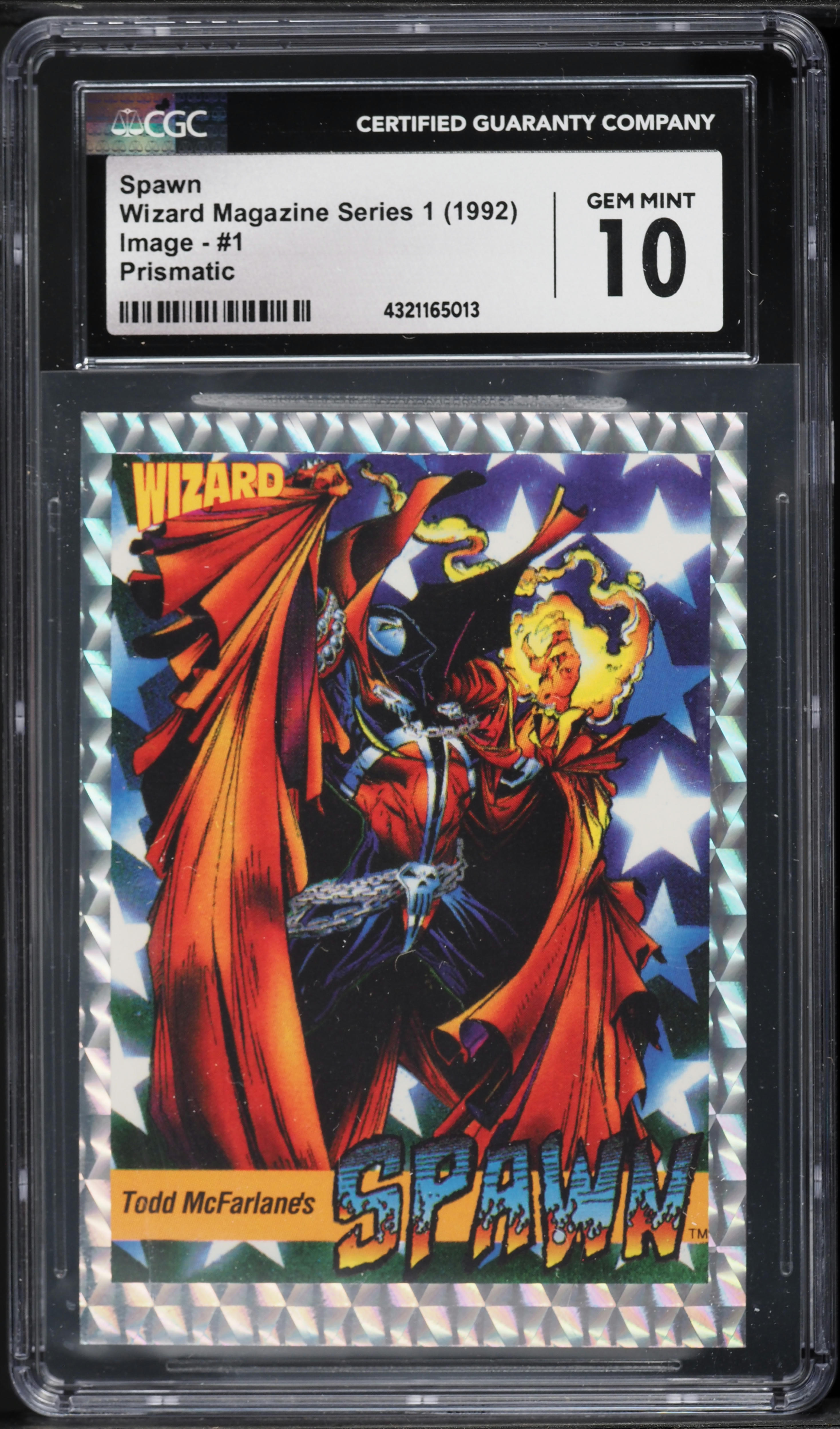 1992 Image Wizard Magazine Series 1 Prismatic Spawn #1 CGC 10 GEM
