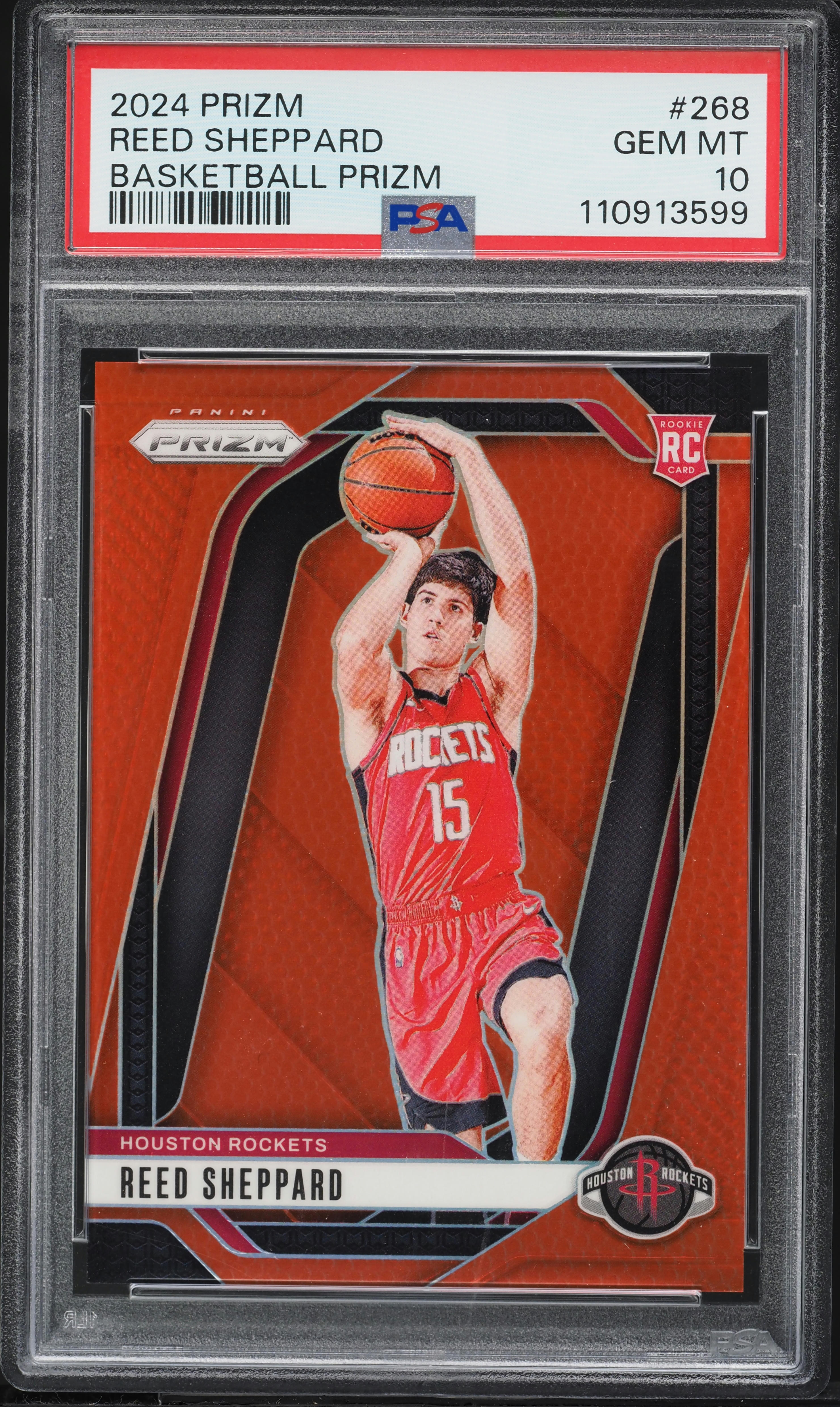 2024 Panini Prizm Basketball Prizm Reed Sheppard ROOKIE /225 #268 