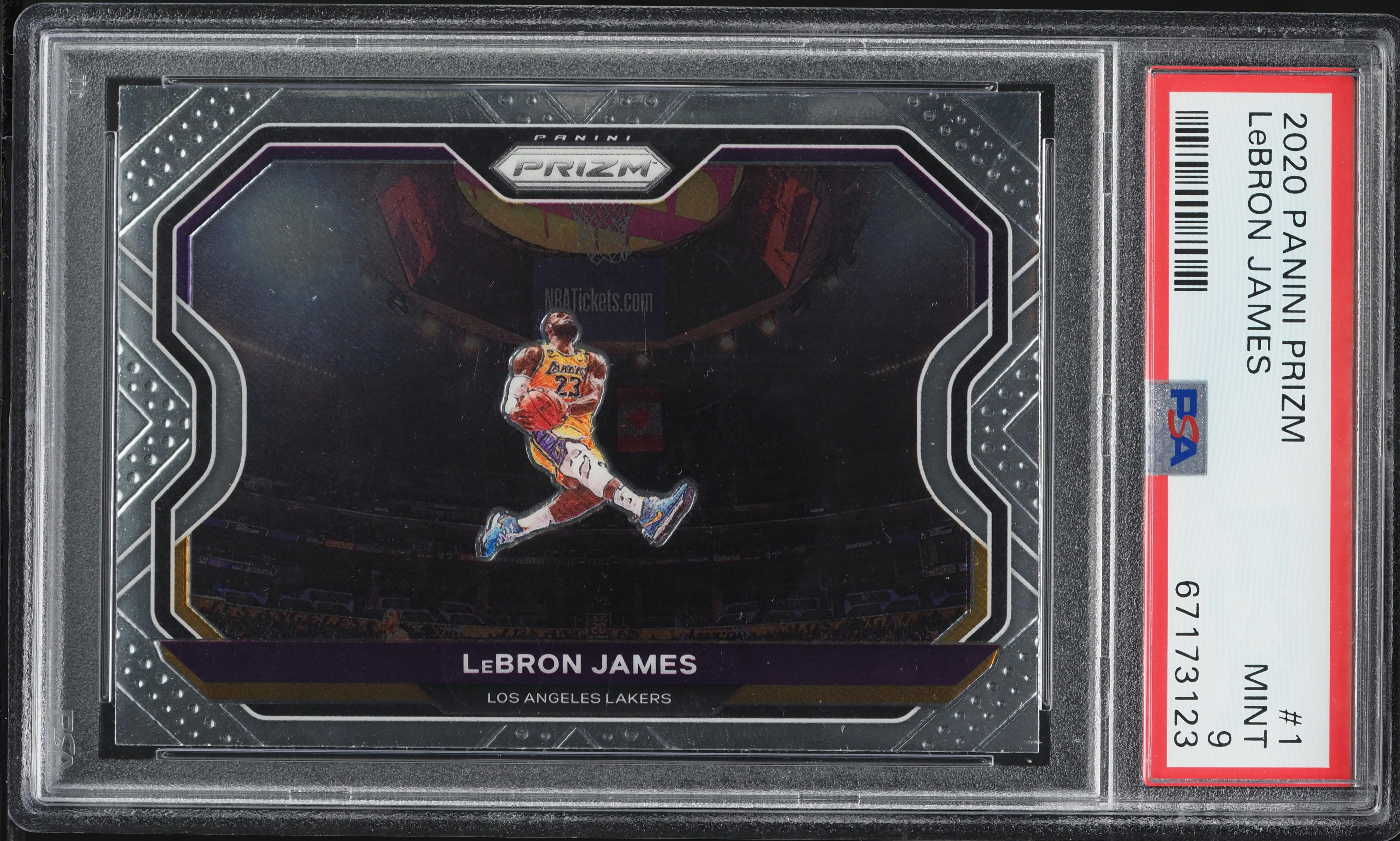 2020 Panini Prizm LeBron James #1 PSA 9 MINT on Fanatics Collect