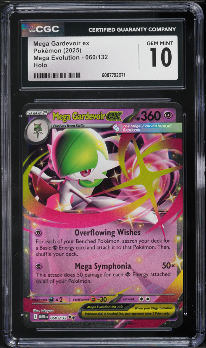 2025 Pokemon Mega Evolution Mega Gardevoir ex #60 CGC 10 GEM MINT