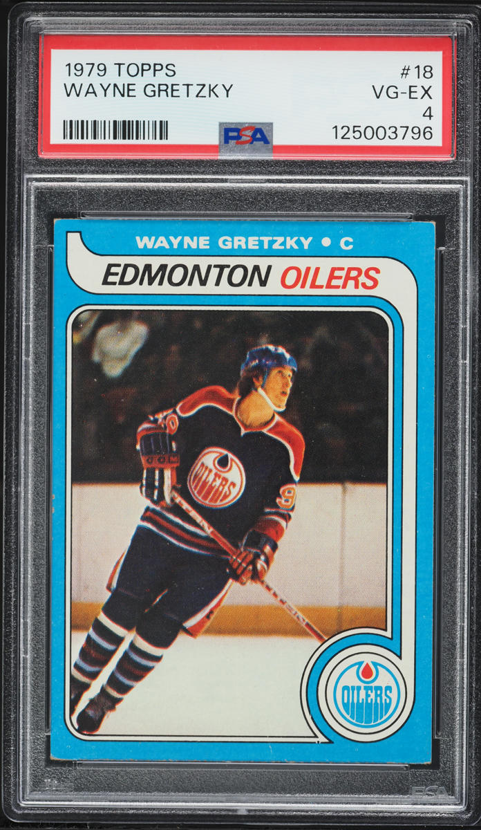 1979 Topps Hockey Wayne Gretzky ROOKIE #18 PSA 4 VGEX