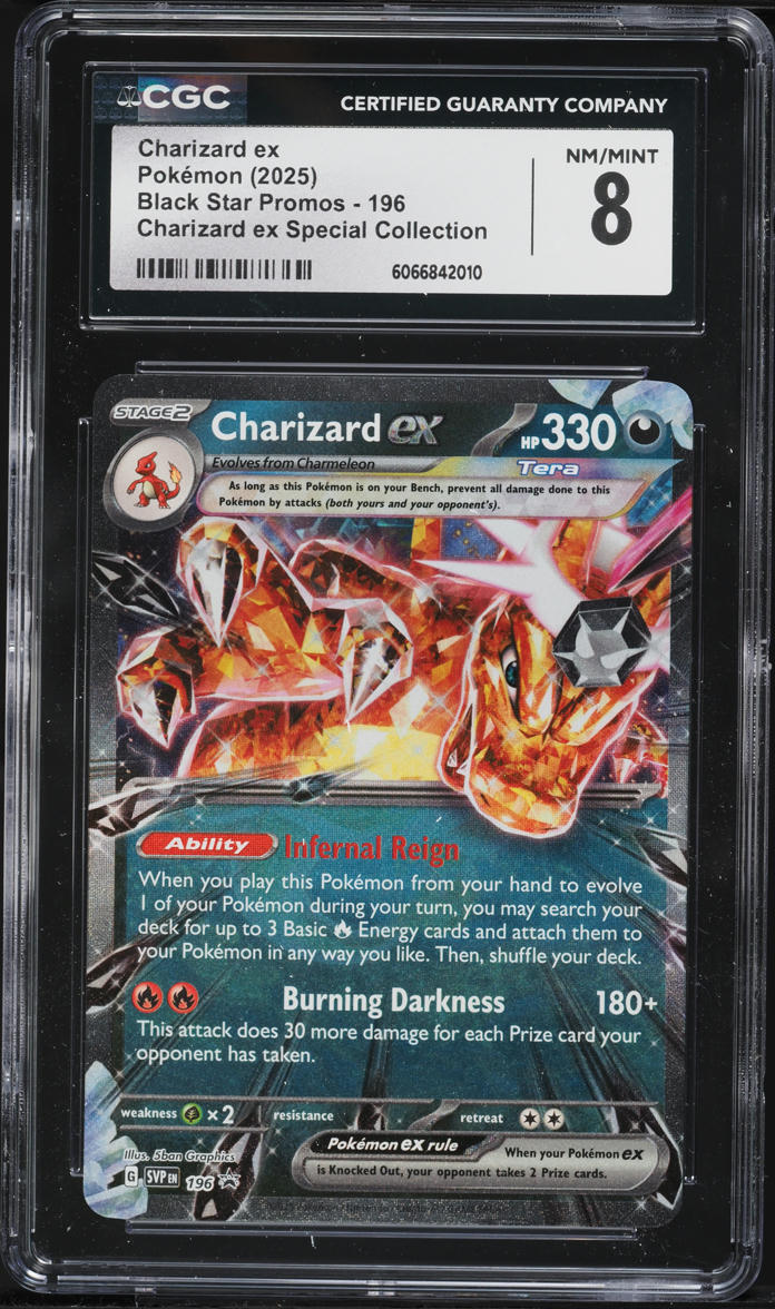 2025 Pokemon Scarlet & Violet Promo Special Collection Charizard EX #196  CGC 8 NM-MT on Fanatics Collect
