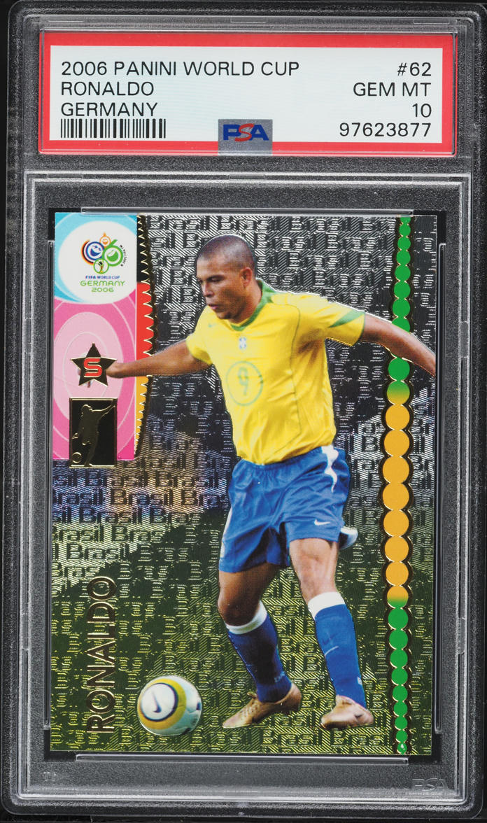 2006 Panini World Cup Germany Ronaldo #62 PSA 10 GEM MINT on